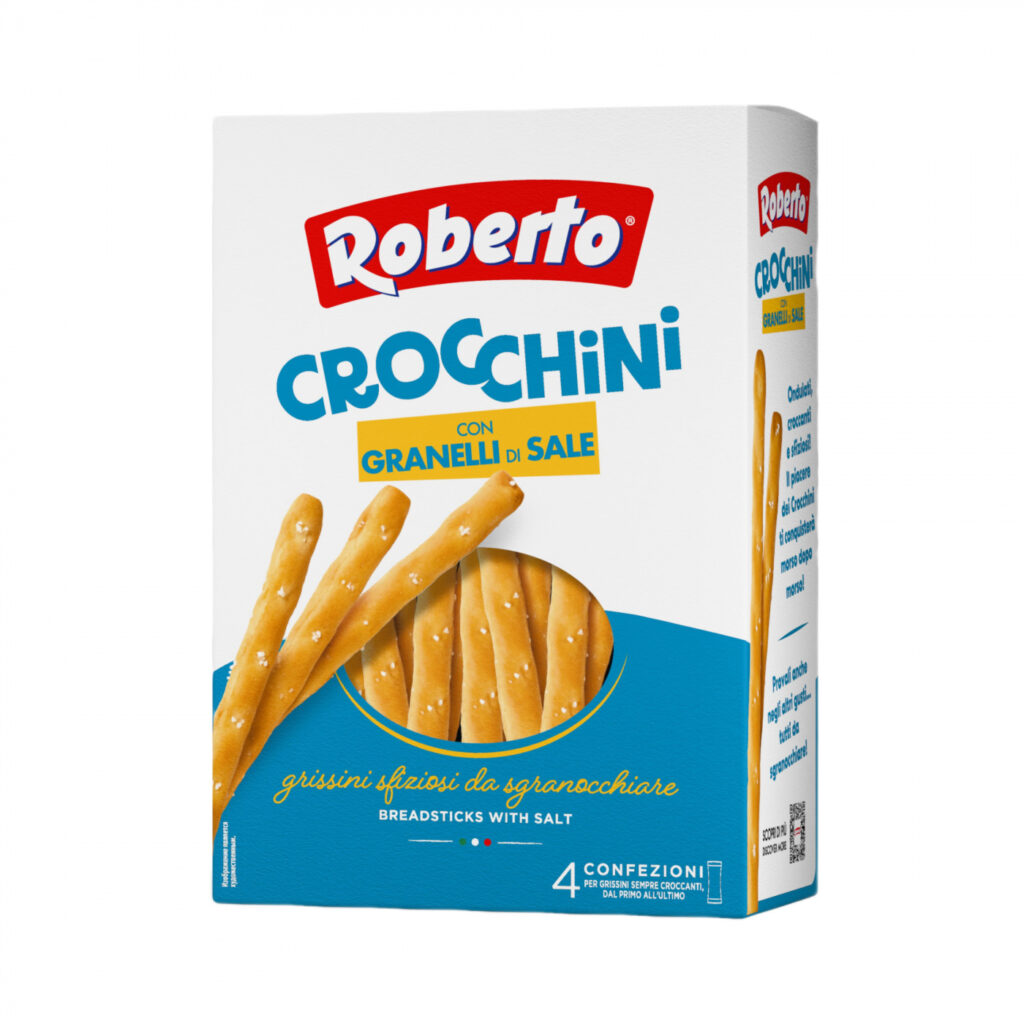Солёные хлебные палочки Grissini Crocchini Roberto, упаковка 250 г