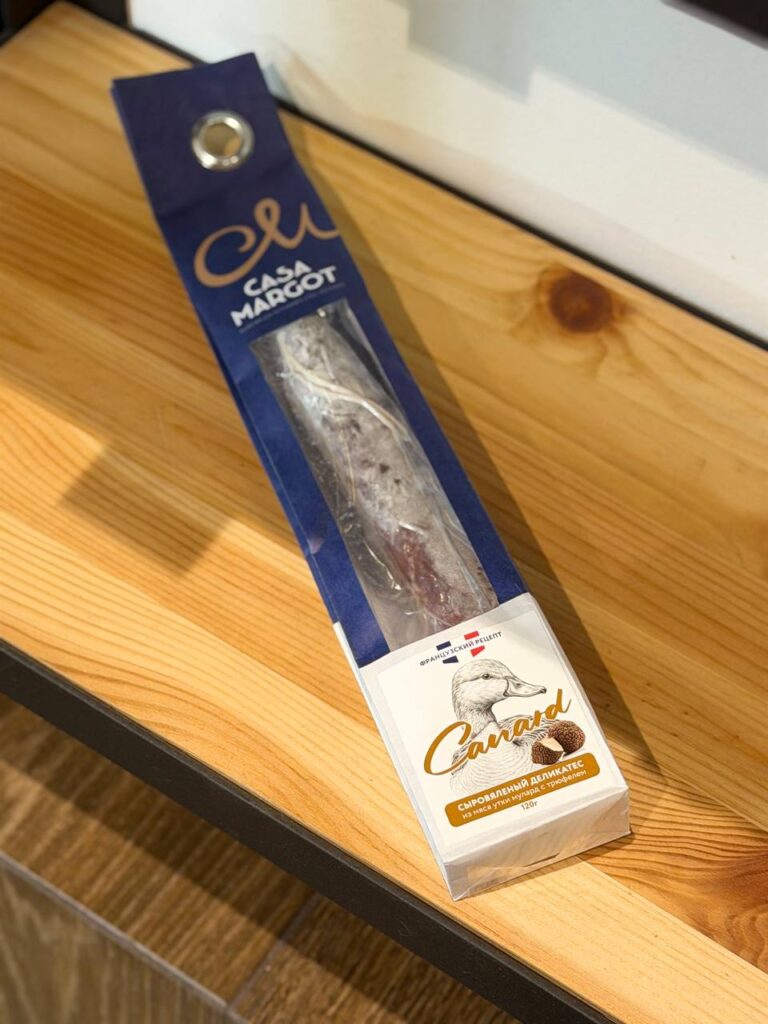 Колбаса из утки «Canard с трюфелем» 120г, Casa Margot Россия